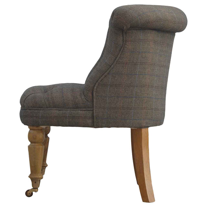 Small Multi Tweed Accent Chair - Smiddy Furniture
