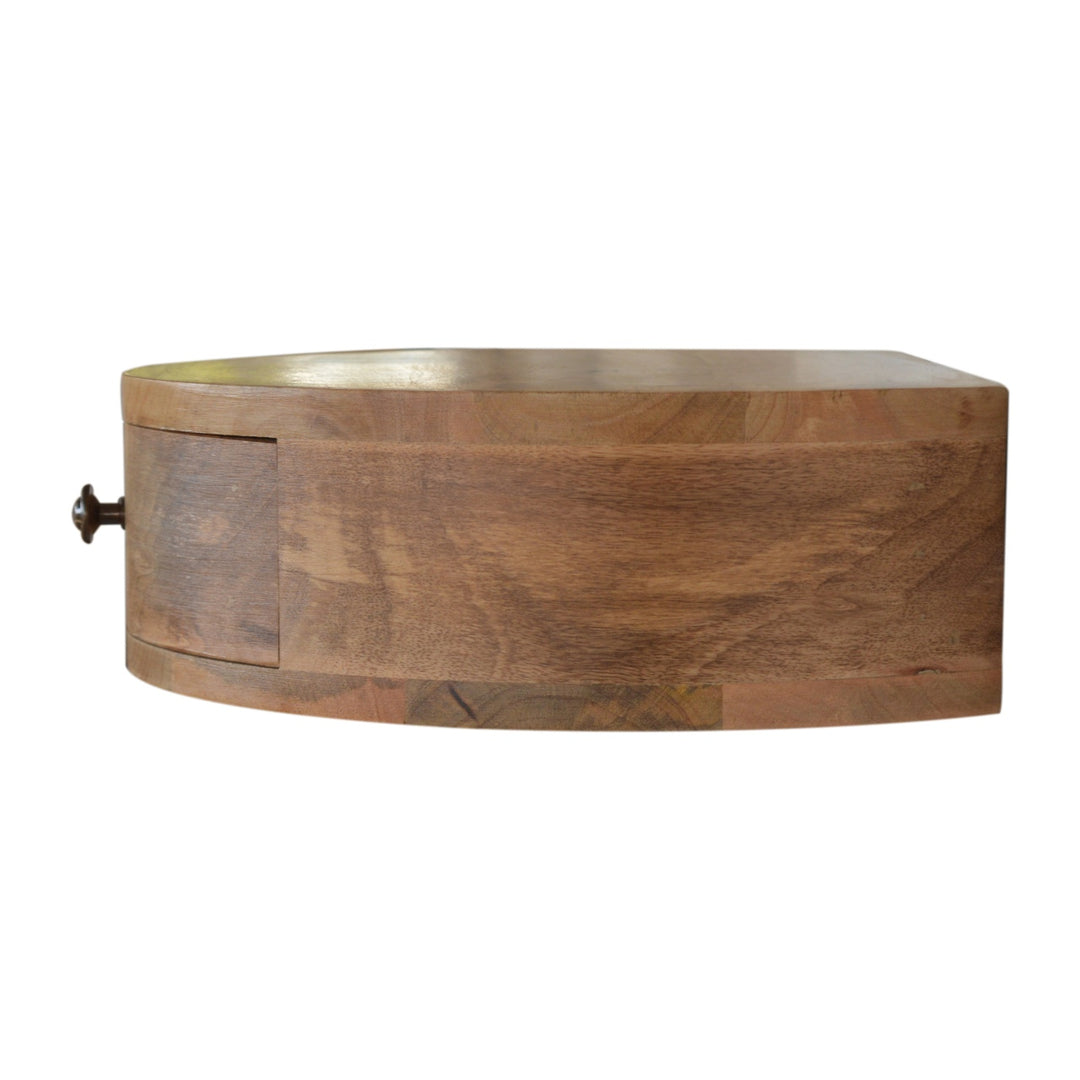 Wall Mounted Rounded Bedside - Smiddy Furniture