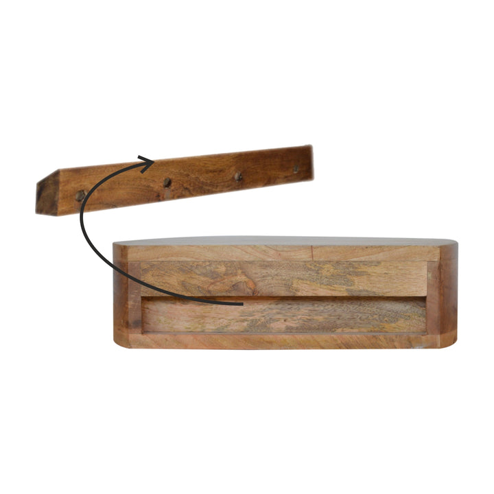 Wall Mounted Rounded Bedside - Smiddy Furniture