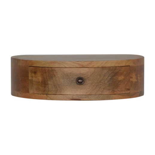 Wall Mounted Rounded Bedside - Smiddy Furniture