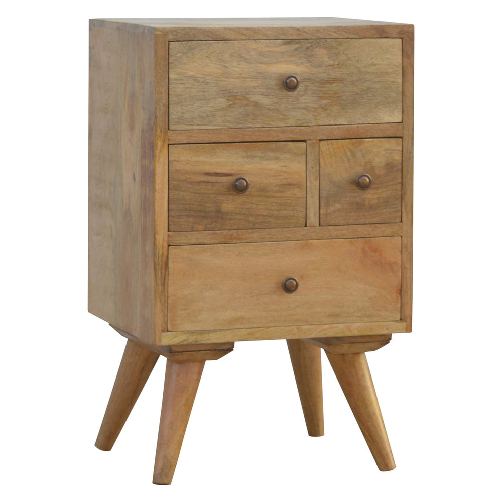 Nordic Style 4 Drawer Multi Bedside-Smiddy Furniture