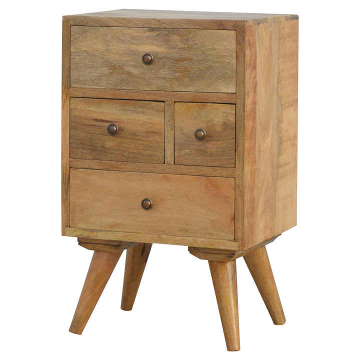 Nordic Style 4 Drawer Multi Bedside-Smiddy Furniture