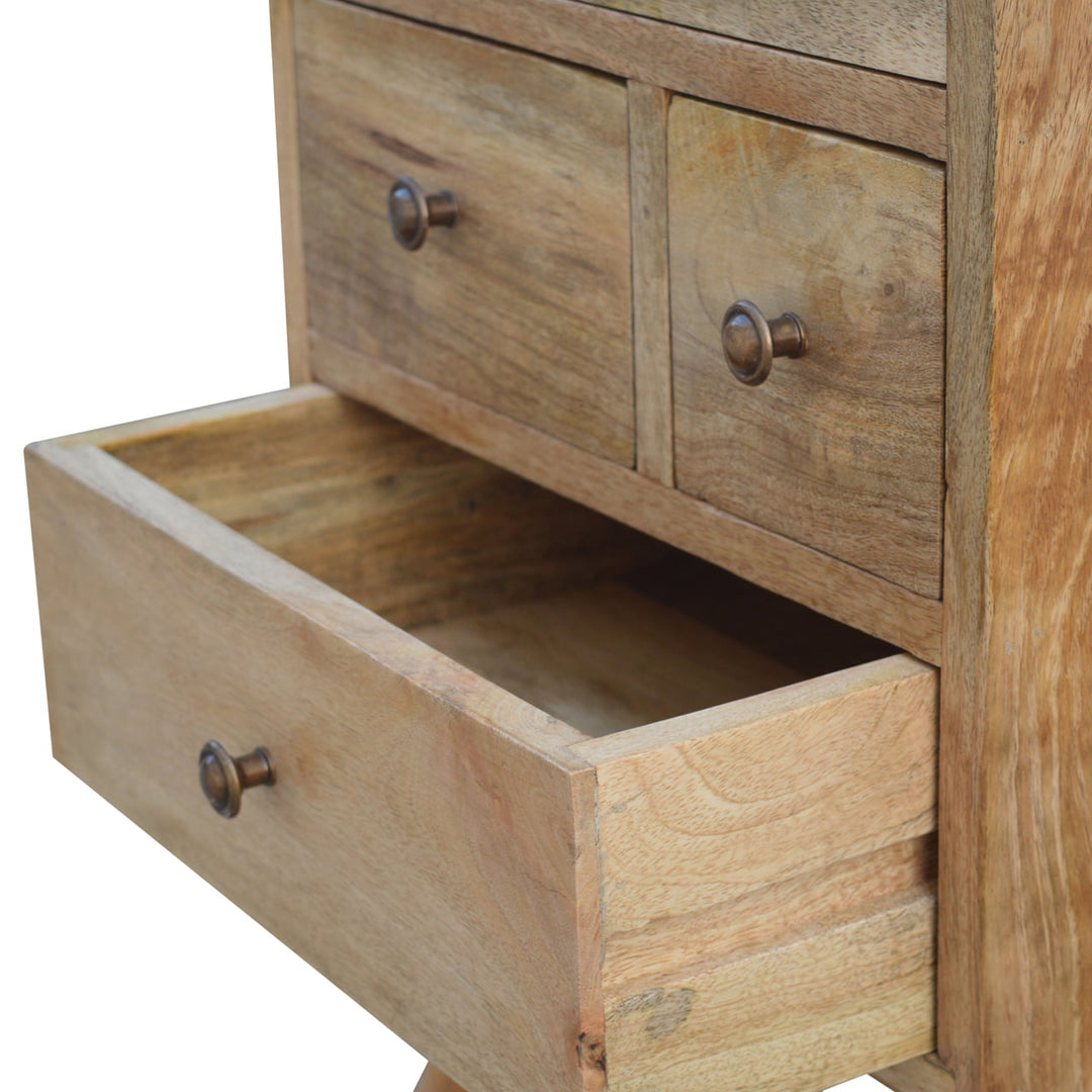 Nordic Style 4 Drawer Multi Bedside-Smiddy Furniture