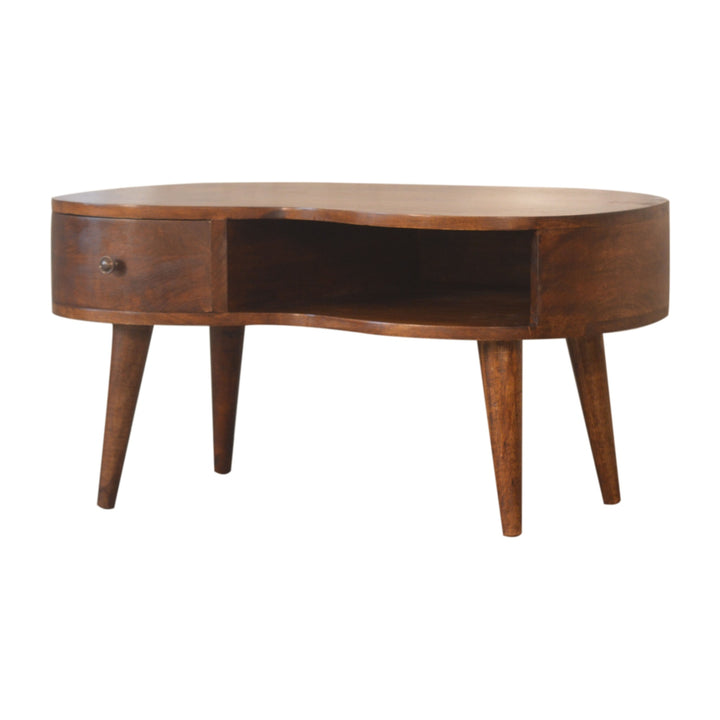 Chestnut Wave Coffee Table-Smiddy Furniture
