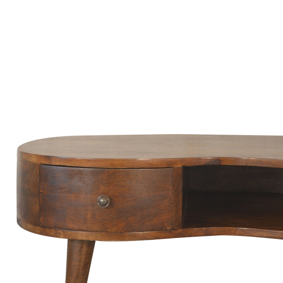 Chestnut Wave Coffee Table-Smiddy Furniture