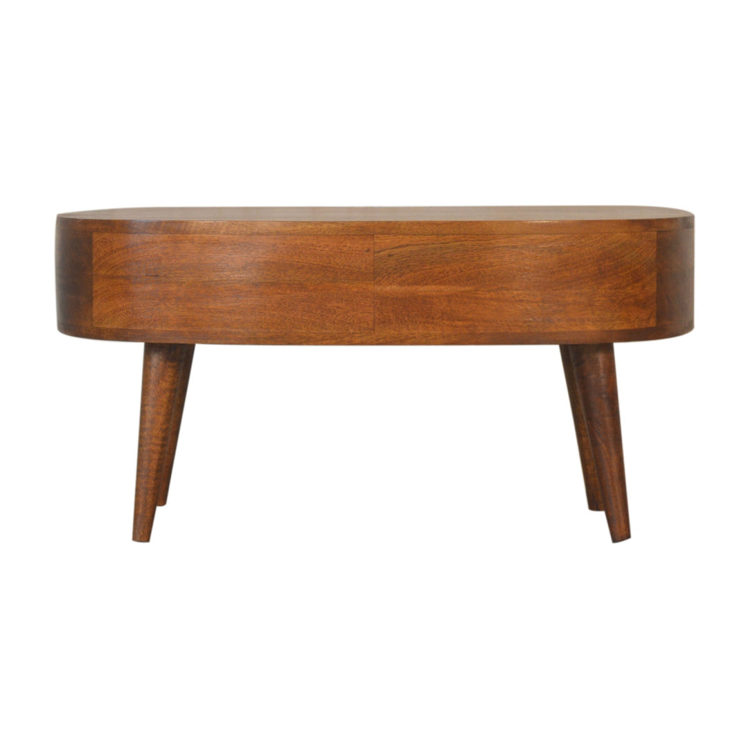 Chestnut Wave Coffee Table-Smiddy Furniture