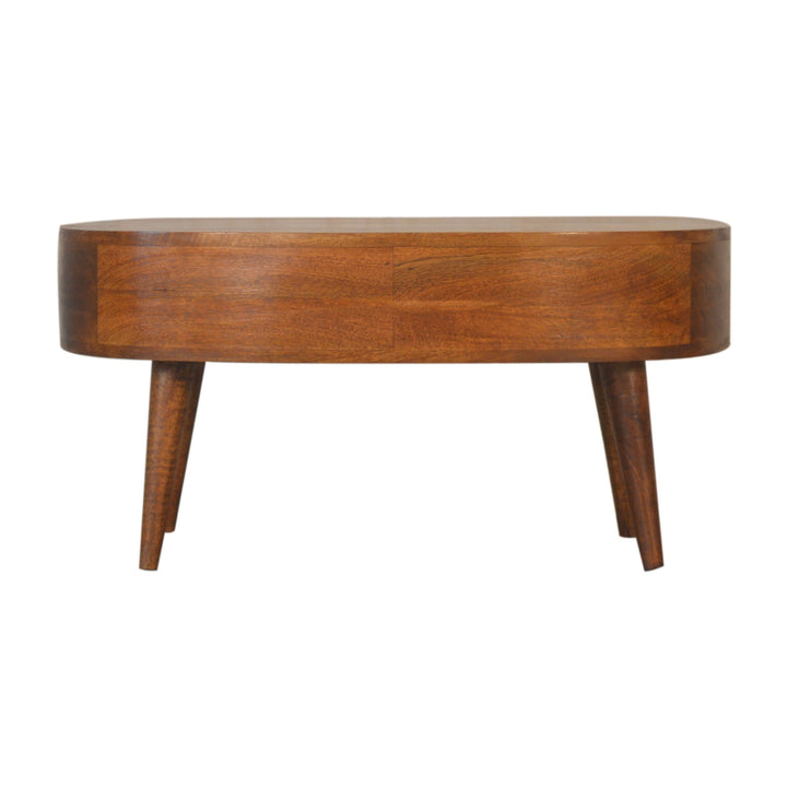Chestnut Wave Coffee Table-Smiddy Furniture