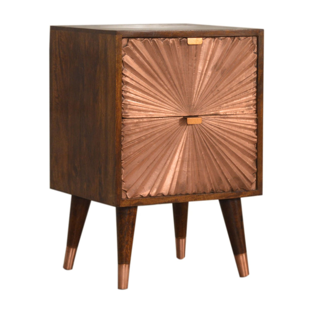 Manila Copper Bedside-Smiddy Furniture