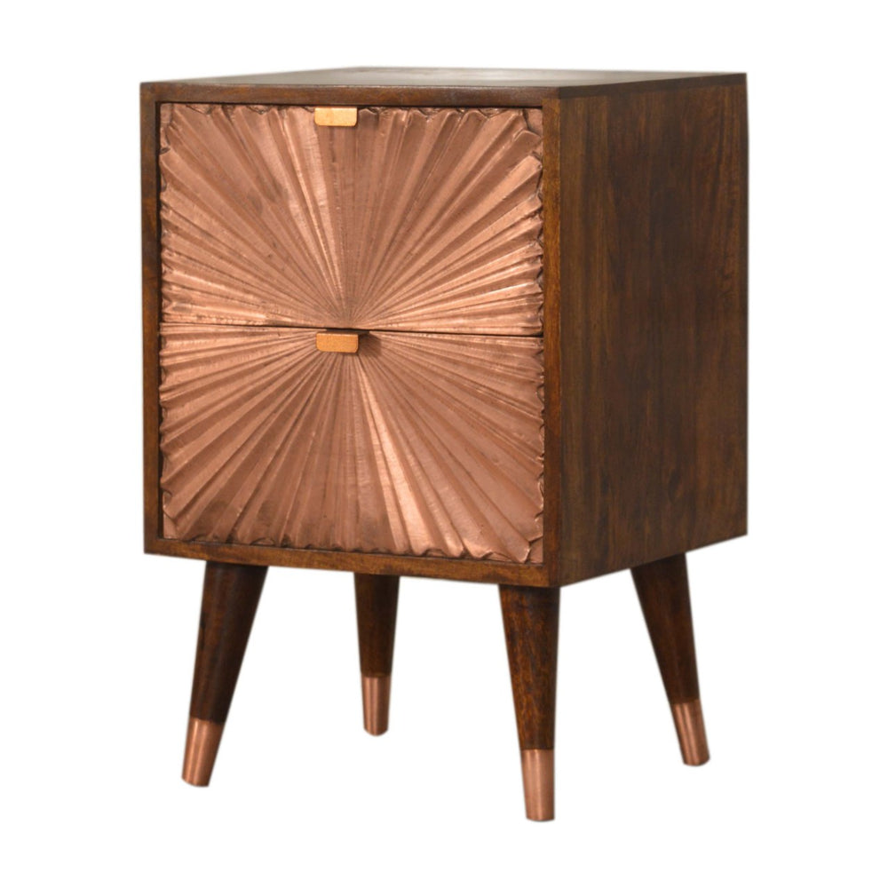 Manila Copper Bedside-Smiddy Furniture