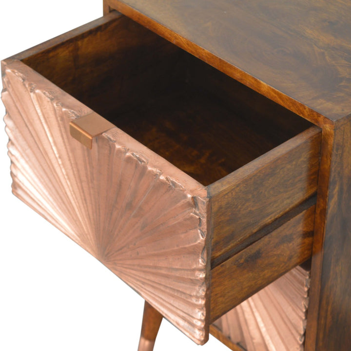 Manila Copper Bedside-Smiddy Furniture