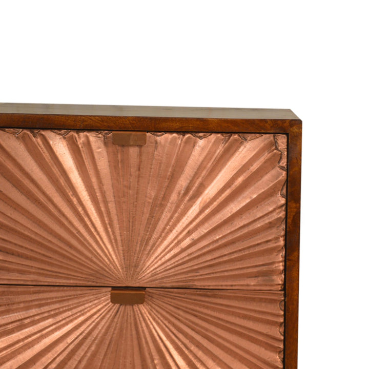 Manila Copper Bedside-Smiddy Furniture