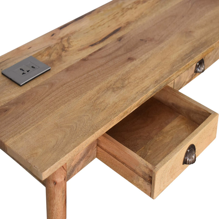 2 Drawer Cable Writing Desk - Smiddy Furniture