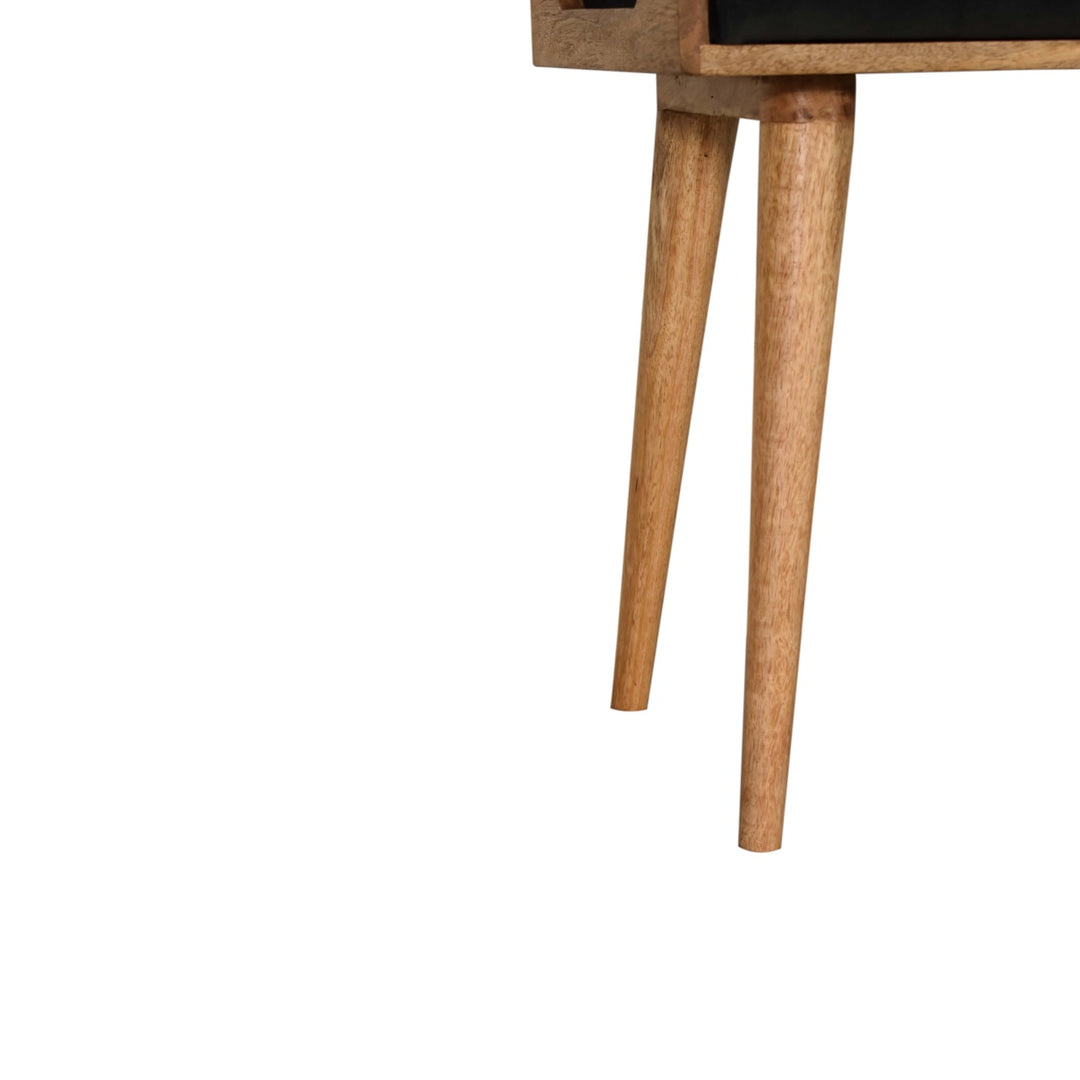 Emerald Velvet Tray Style Footstool - Smiddy Furniture