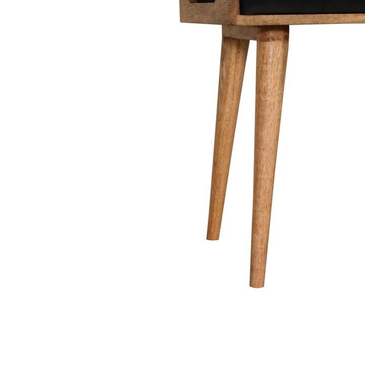 Emerald Velvet Tray Style Footstool - Smiddy Furniture