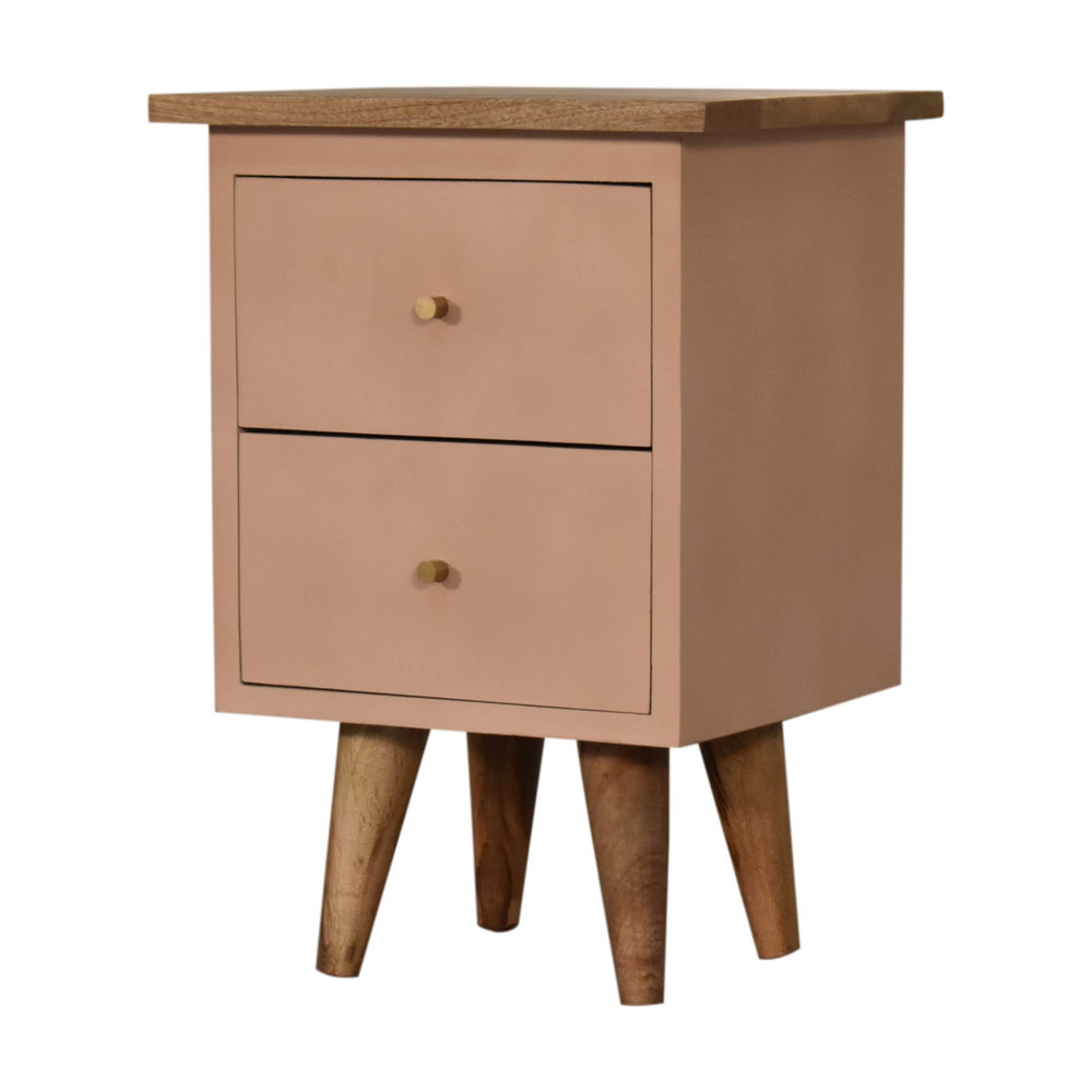 Blush Pink Hand Painted Bedside - Smiddy Furniture