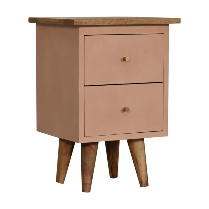 Blush Pink Hand Painted Bedside - Smiddy Furniture