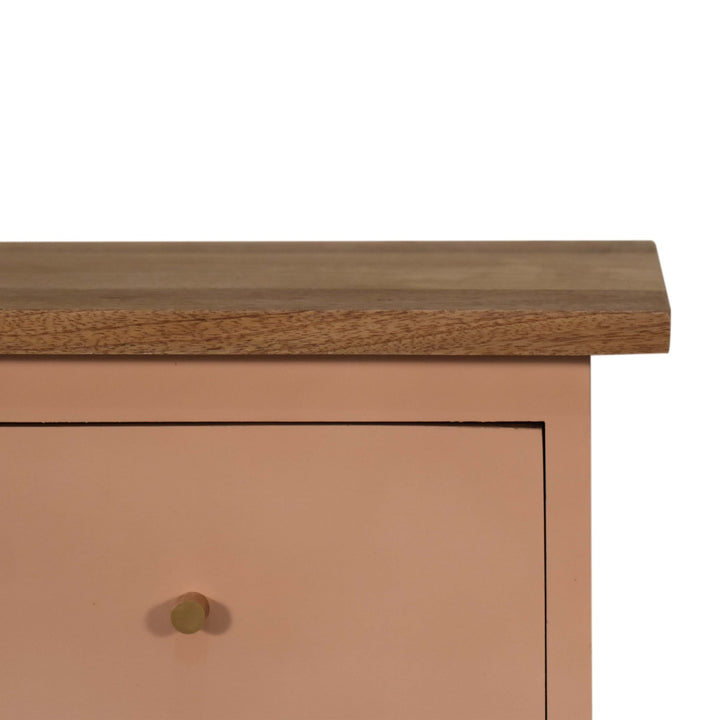 Blush Pink Hand Painted Bedside - Smiddy Furniture
