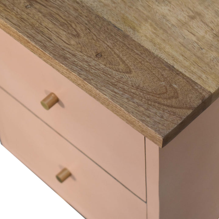 Blush Pink Hand Painted Bedside - Smiddy Furniture