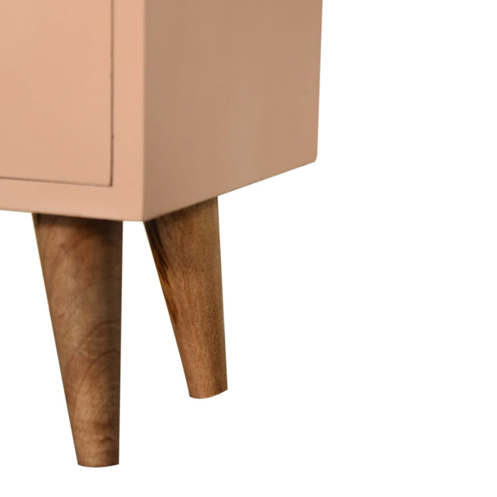 Blush Pink Hand Painted Bedside - Smiddy Furniture