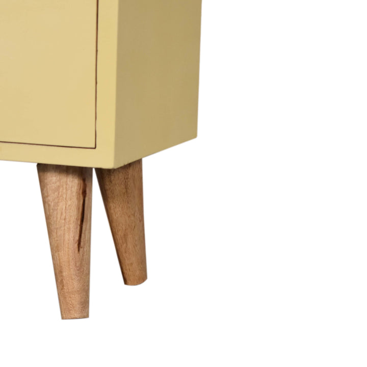 Yellow Hand Painted Bedside - Smiddy Furniture