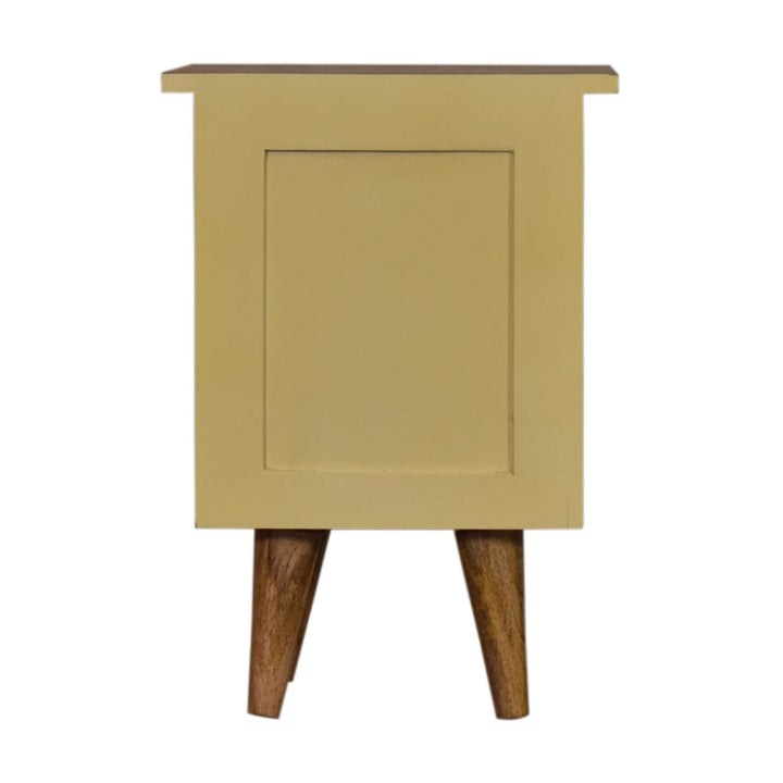 Yellow Hand Painted Bedside - Smiddy Furniture