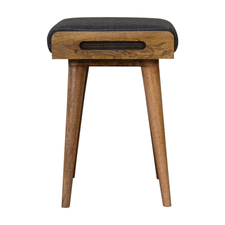 Pewter Tweed Tray Style Footstool-Smiddy Furniture