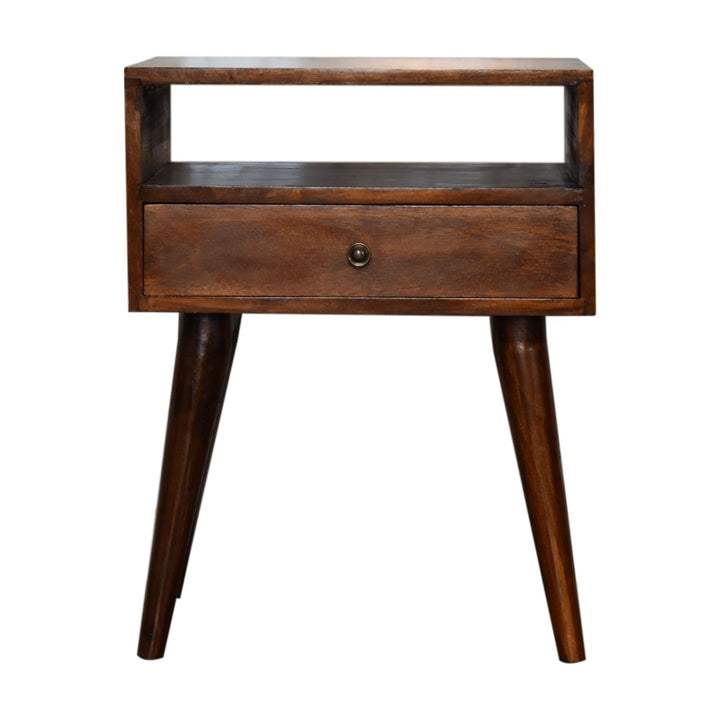 Modern Chestnut Bedside Table