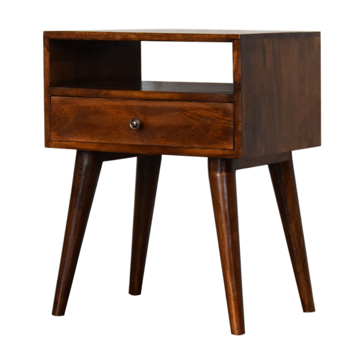 Modern Chestnut Bedside Table