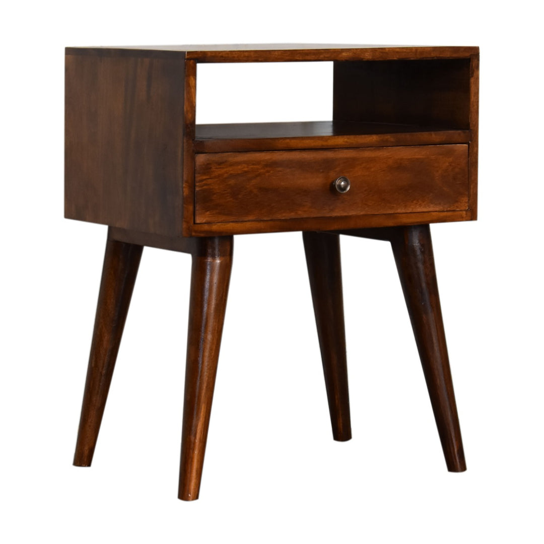 Modern Chestnut Bedside Table