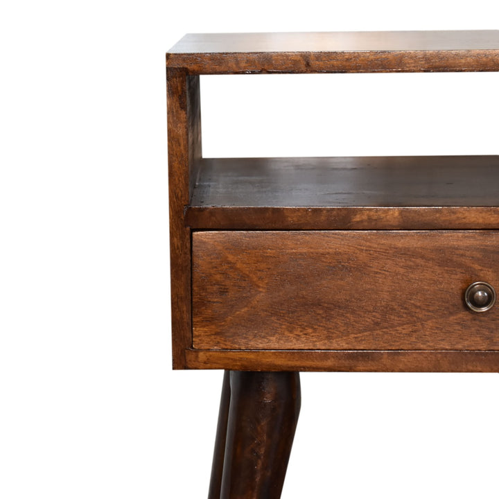 Modern Chestnut Bedside Table