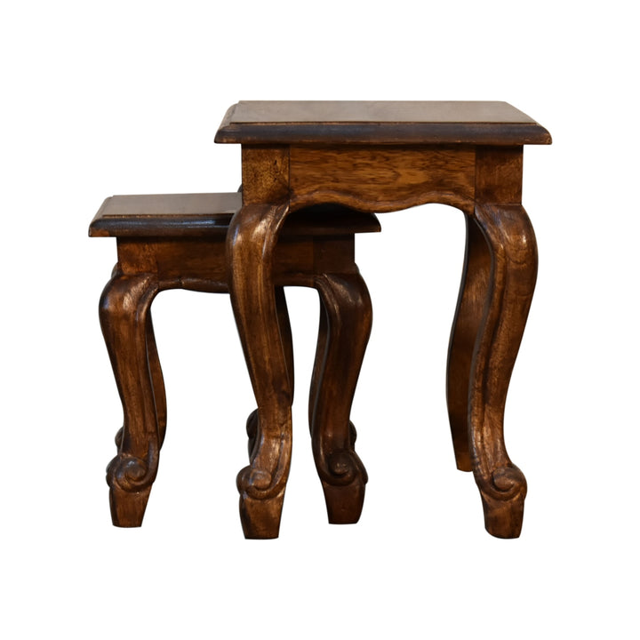 Chestnut French Style Stool Set - Smiddy Furniture