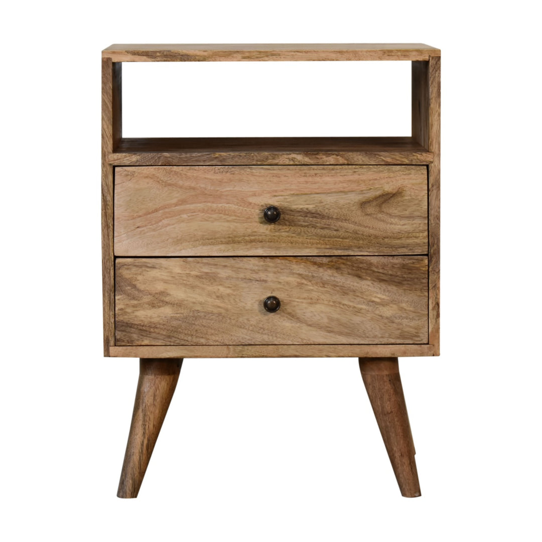 Classic Oak-ish Bedside-Smiddy Furniture