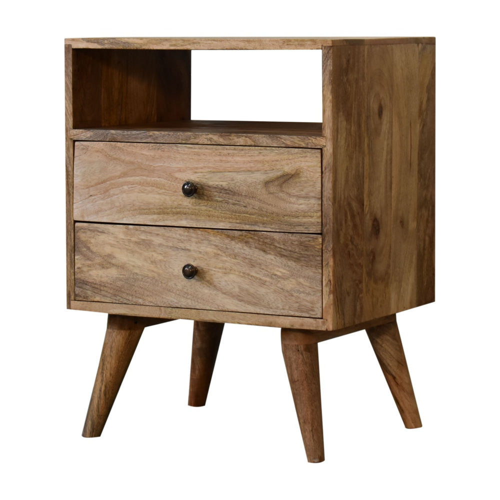 Classic Oak-ish Bedside-Smiddy Furniture