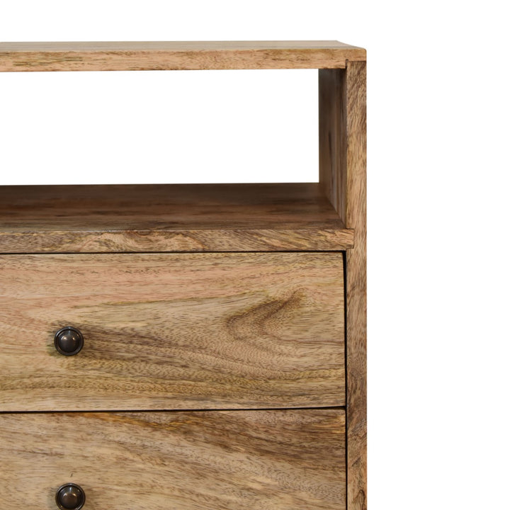 Classic Oak-ish Bedside-Smiddy Furniture