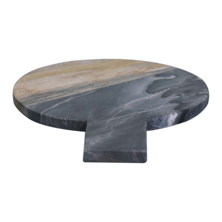 Black Marble, Terrazzo & Mango Wood Round Chopping Board - Smiddy Furniture