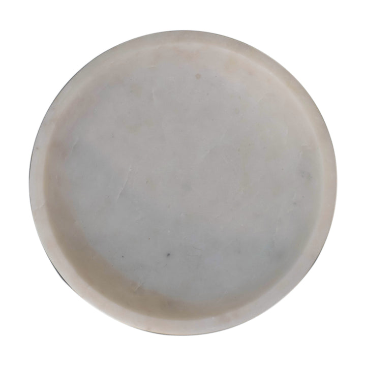 White Marble Fruit Bowl - Smiddy Furniture