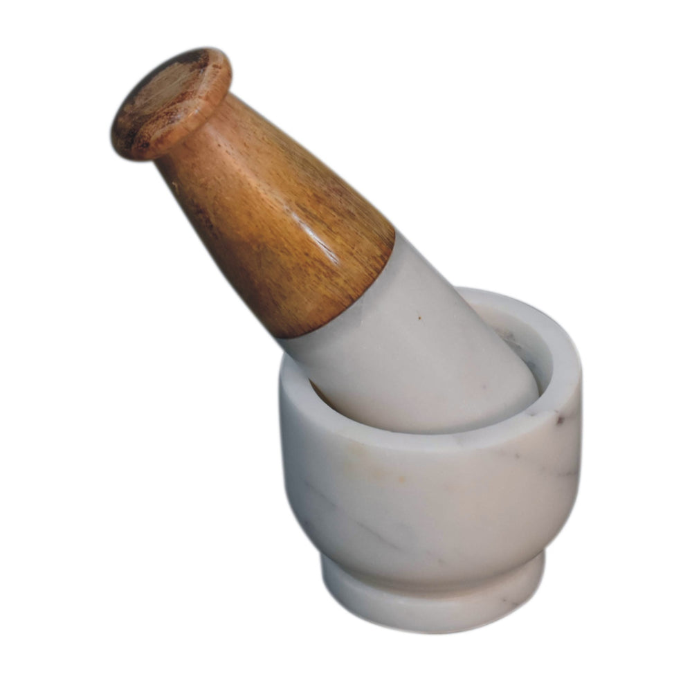 Small Marble Pestle and Mortar - Smiddy Furniture