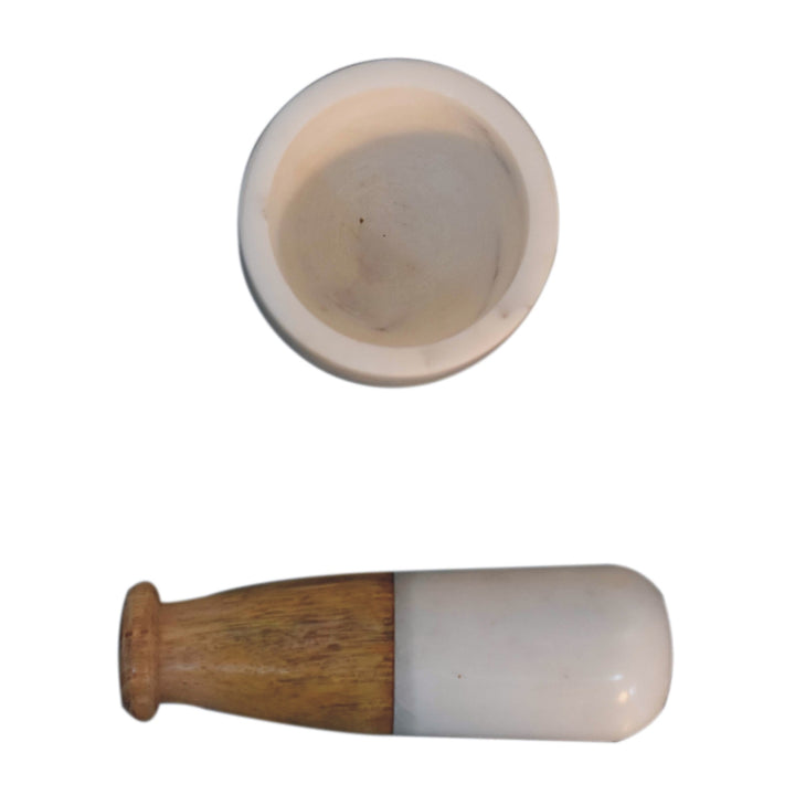 Small Marble Pestle and Mortar-Smiddy Furniture