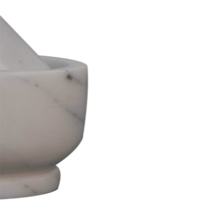 Small Marble Pestle and Mortar-Smiddy Furniture