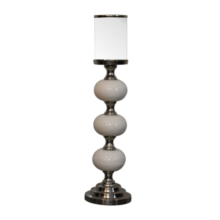 Chrome Bubble Candle Holder Set - Smiddy Furniture
