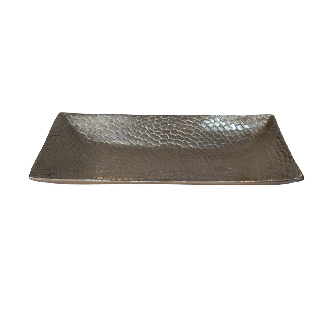 Battered Nickle Tray - Smiddy Furniture
