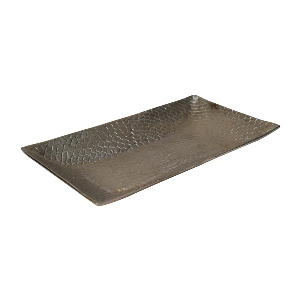 Battered Nickle Tray - Smiddy Furniture