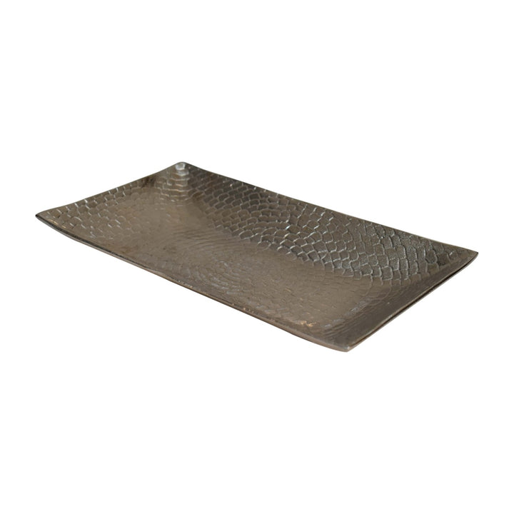 Battered Nickle Tray - Smiddy Furniture