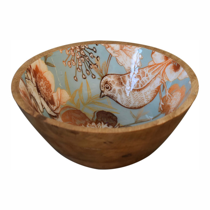Floral Bird Bowl Set of 2
