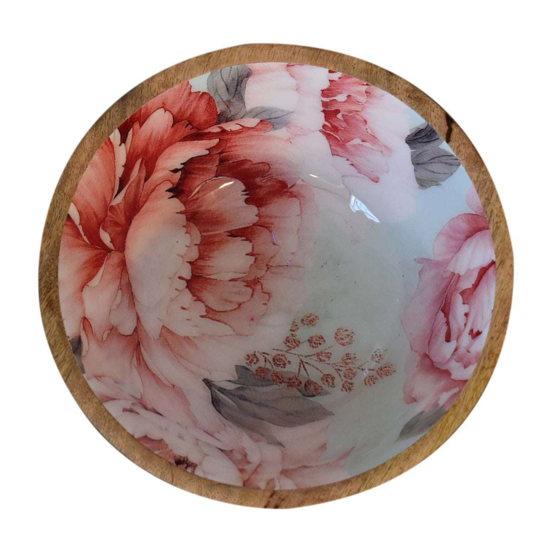 Pink Floral Bowl Set of 2-Smiddy Furniture