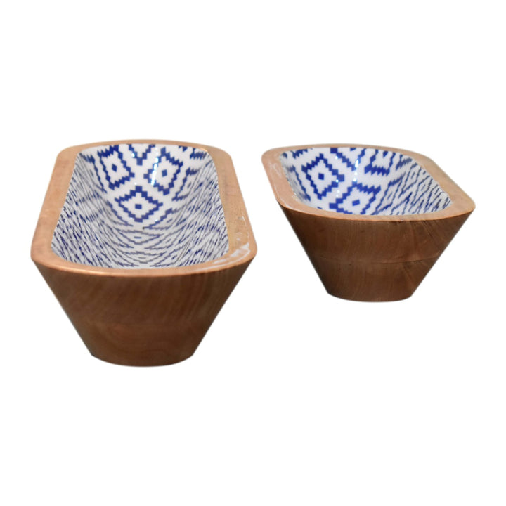Aztec Oblong Bowl Set of 2 - Smiddy Furniture