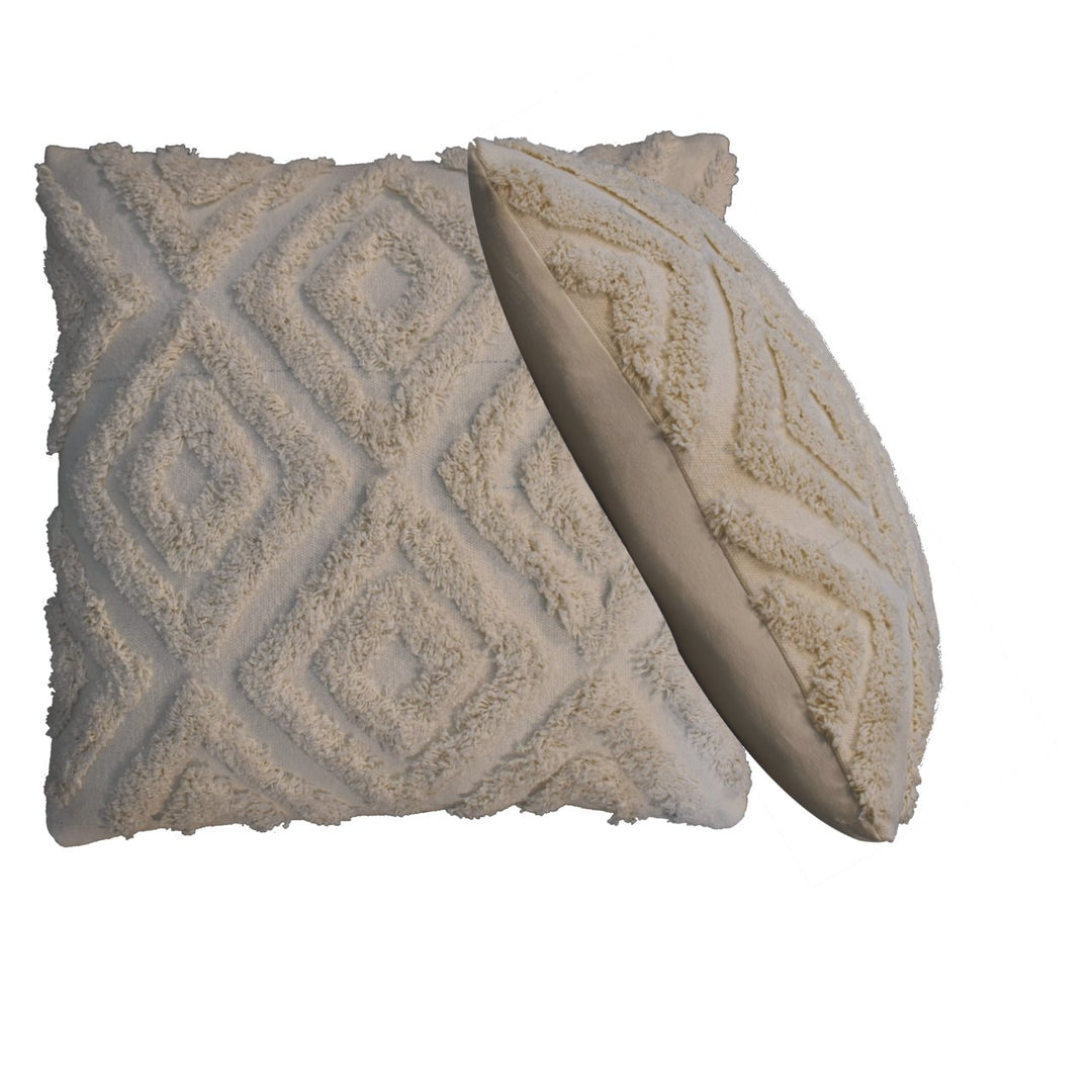 Cream Mini Diamond Cushion Set of 2 - Smiddy Furniture