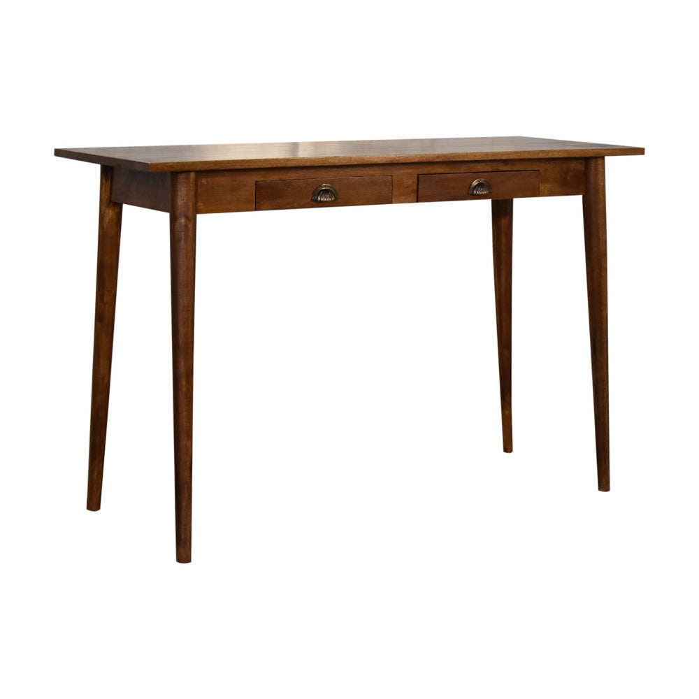 2 Drawer Chestnut Writing Desk - Smiddy Furniture