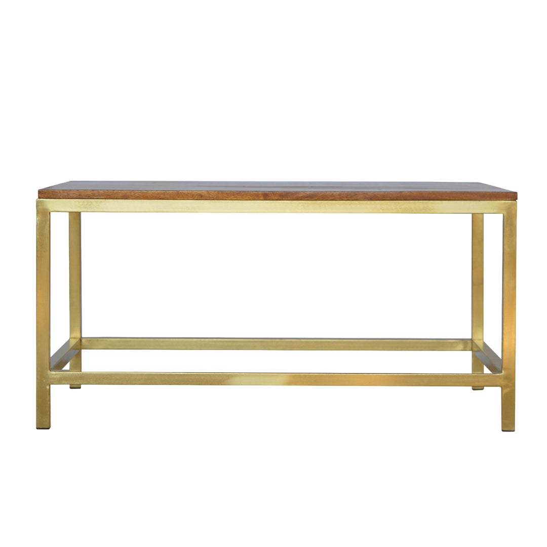 Rectangle Gold Coffee Table