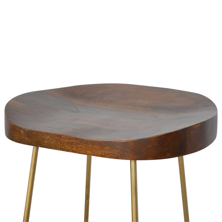 Gold Iron Bar Stool-Smiddy Furniture